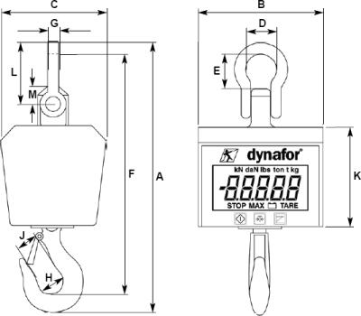 dynafor Kranwaage MWX