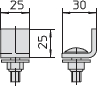 Endanschlag f�r C-Schiene