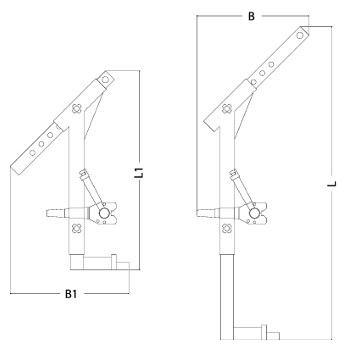 Abmessungen FX-HV Horizontal-Vertikalsysteme