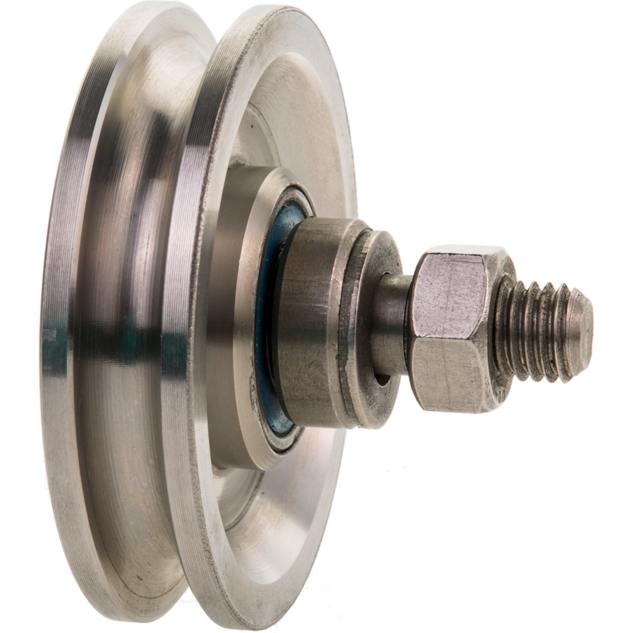 Made in Germany Zweifaches Kugellager Seilrolle Ø 90 mm für Seile bis 8 mm 