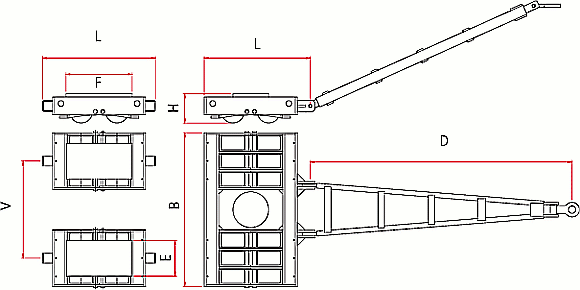 Technische Zeichnung der ECO-Skate
