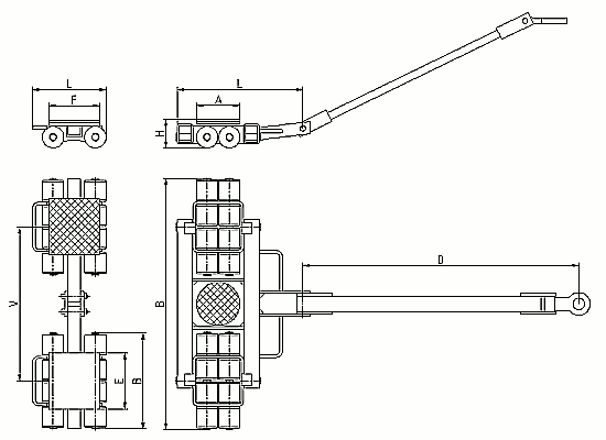 ECO-Skate Transportfahrwerk I120LS