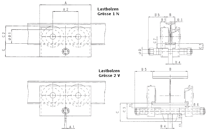 Skizze Hadef Rollfahrwerk und Haspelfahrwerk