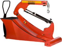 Gegengewichtskran ITI500N in geklapptem Ruhezustand