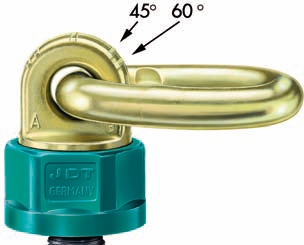 Anschlagwirbel mit Anzeige der Neigungswinkel