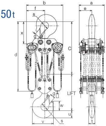 Flaschenzug CB bis 50000 kg