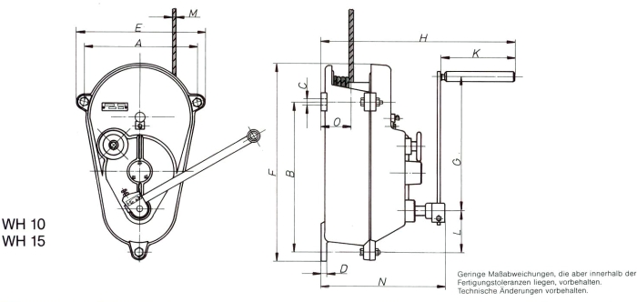 Seilwinde WH10 und WH15