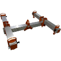 Alu H-Traverse verstellbar