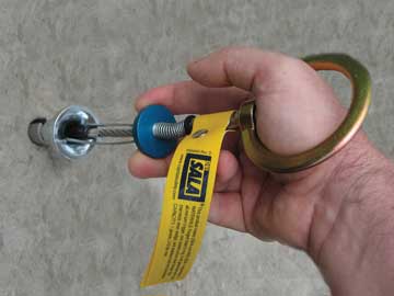 Temporärer Ankerpunkt für Betonwände