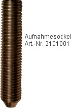 Edelstahl Aufnahmesockel für abnehmbaren Wandanschlagring