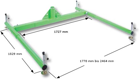 verstellbare Basis 3-teilig