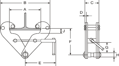 Skizze Trägerklemme KSB
