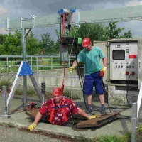 Alu-Portalkran für Silos