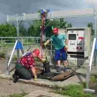 Alu-Portalkran für Silos