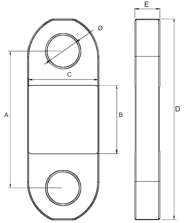 Abmessungen Dynamometer V-Link