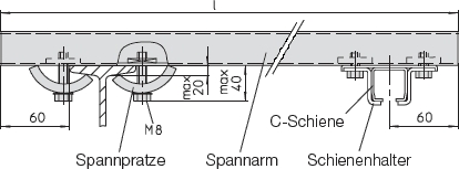 Spannarm Pratze