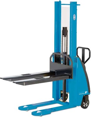 Hand-Gabelhochhubwagen mit elektrohydraulischem Hub, handverfahrbar Modell EHH PS
