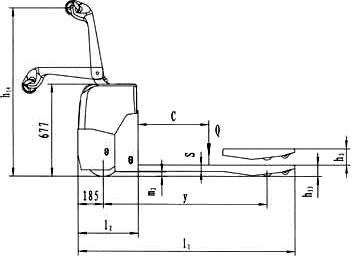 Elektrogabelhubwagen Abmessungen 1