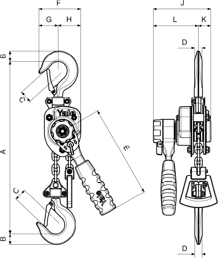 Hebelzug Yalehandy