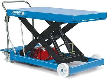 Plattformwagen, verfahrbar mit Elektrohydraulikaggregat