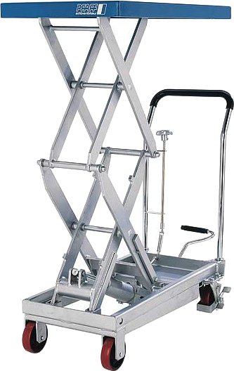 Plattformwagen, verfahrbar mit Doppelschere