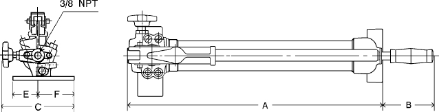 Handpumpe HPS Abmessungen