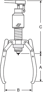 Hydraulischer Abzieher Skizze
