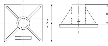 AYS Stützplatte Skizze