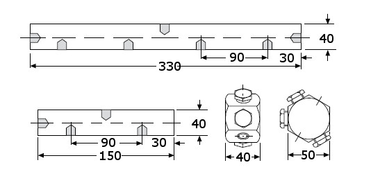 Mehrfach-Verteiler MY, MY-66-GYA - 6-fach, mit 6 Absperrventilen und 6  Manometern - Yale